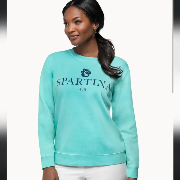 Spartina 449 Mint Mermaid Sweatshirt Limited Edition Size Medium - Picture 1 of 10